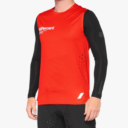 100 PROCENT MTB KOSZULKA ROWEROWA RCORE CONCEPT RED KOLOR CZERWONY/CZARNY ROZMIAR L