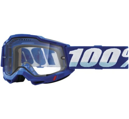 100 PROCENT GOGLE ACCURI 2 BLUE  DUAL PANE CLEAR  KOLOR NIEBIESKI/BIAŁY SZYBKA PRZEŻROCZYSTA PODWÓJNA