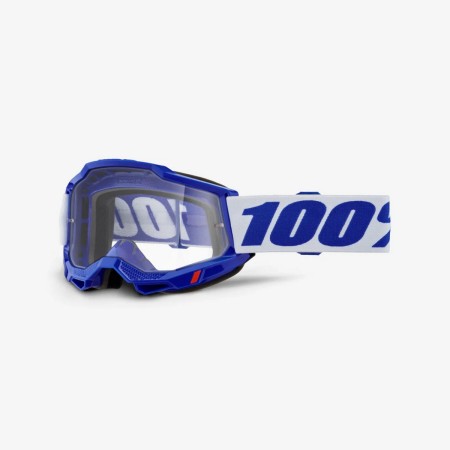 100 PROCENT GOGLE ACCURI 2 BLUE  CLEAR LENS  KOLOR NIEBIESKI/BIAŁY SZYBKA PRZEŹROCZYSTA