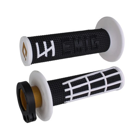 ODI MANETKI OFF ROAD EMIG 2.0 V2 LOCKON GRIP KOLOR CZARNY BIAŁY