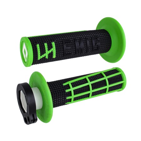 ODI MANETKI OFF ROAD EMIG 2.0 V2 LOCKON GRIP KOLOR CZARNY ZIELONY