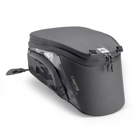 KAPPA TORBA (TANKBAG) NA ZBIORNIK DO MOCOWANIA TANKLOCK K'DRIFTER 10L15L (WYS. 1725CM X SZER. 25CM X DŁ. 29CM) KOLOR CZARNY/MORO