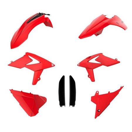 POLISPORT KOMPLET PLASTIKÓW (FULL KIT) BETA 2T/4T '13'17 W ZESTAWIE OSŁONY AMORTYZARORÓW (8398700003) KOLOR CZERWONY