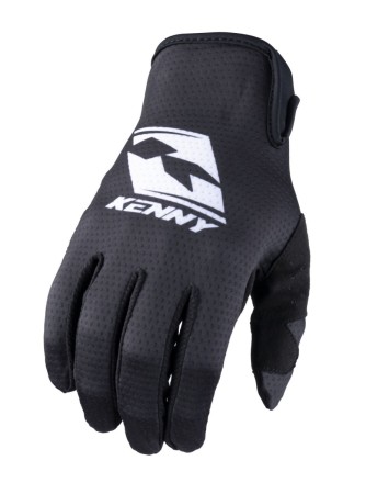 KENNY RACING RĘKAWICE CROSS/ENDURO/ROWEROWE MTB MODEL RACE BLACK KOLOR CZARNY/BIAŁY ROZMIAR XS