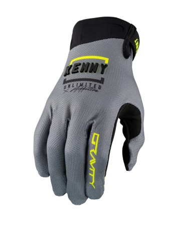 KENNY RACING RĘKAWICE CROSS/ENDURO/ROWEROWE MTB MODEL GRAVITY GREY/NEON YELLOW KOLOR SZARY/CZARNY/ŻÓŁTY FLUO ROZMIAR L