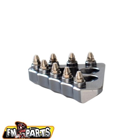 FMPARTS STOPKA DŹWIGNI HAMULCA TYLNEGO (SZEROKA) KTM/HUSQVARNA KOLOR SREBRNY (GUN METAL)