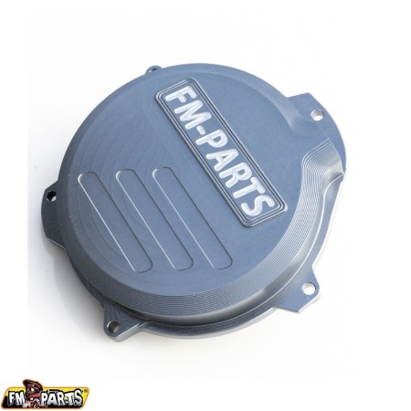 FMPARTS POKRYWA SPRZEGŁA (DEKIEL) WZMACNIANA CNC 6082 ALUMINIUM KTM / HUSQVARNA / GAS GAS 250/300 '24 TBI KOLOR SREBRNY (GUN METAL)