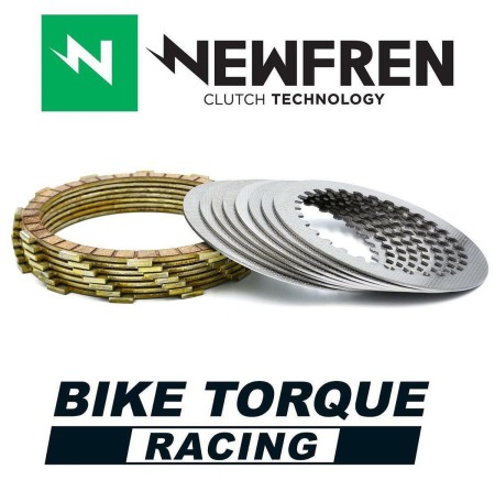 NEWFREN TARCZE SPRZĘGŁOWE RACING Z PRZEKŁADKAMI KAWASAKI ZX9 900 R NINJA '98'04; Z 1000 '03'09, SUZUKI GSXR 1000 '01'04; GSXS 1000 '15'17; GSXS 1000F '15'17 (EBS4510)