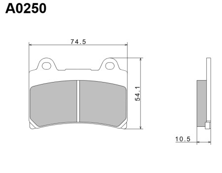 NISSIN 2024/10 KLOCKI HAMULCOWE KH123 PREMIUM SEMIMETALLIC (SPIEK METALICZNY) (ECE R90) (MADE IN JAPAN) (2P228NS)