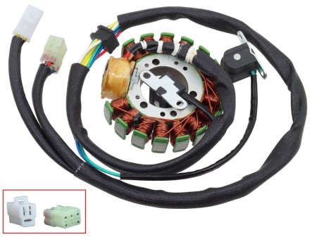 BRONCO 2024/10 UZWOJENIE ALTERNATORA STATOR YAMAHA YFM 350 WOLVERINE '95'99 (OEM: 4KB8551010; 4KB8551011; 4KB8551012)