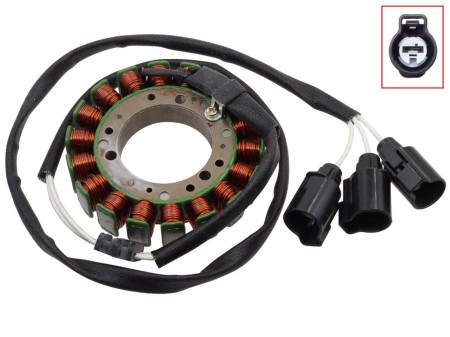 BRONCO 2024/10 UZWOJENIE ALTERNATORA STATOR KAWASAKI KVF 750 BRUTE FORCE '08'11, KRF 750 TERYX '08'12 (OEM: 210030071; 210030077; 210030099)