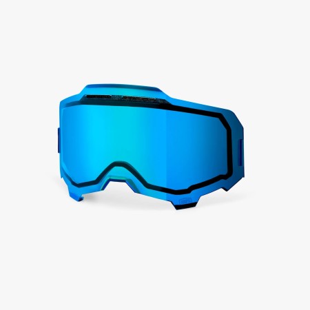 100 PROCENT ARMEGA / ARMATIC REPLACEMENT DUAL PANE VENTED MIRROR BLUE LENS  SZYBA/SZYBKA/SZYBKA PODWÓJNA WENTYLOWANA DO GOGLI ARMEGA / ARMATIC KOLOR NIEBIESKIE LUSTRO