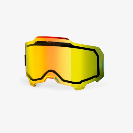 100 PROCENT ARMEGA / ARMATIC REPLACEMENT DUAL PANE VENTED MIRROR GOLD LENS  SZYBA/SZYBKA/SZYBKA PODWÓJNA WENTYLOWANA DO GOGLI ARMEGA / ARMATIC KOLOR ZŁOTE LUSTRO