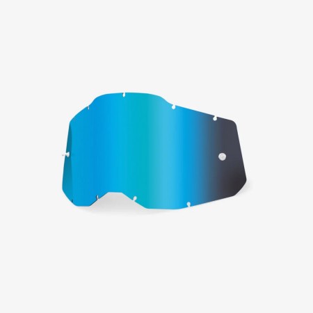 100 PROCENT AC2/ST2 YOUTH REPLACEMENT LENS  MIRROR BLUE  SZYBA/SZYBKA DO GOGLI POJEDYNCZA ACCURI 2/ STRATA 2 YOUTH DZIECIĘCE KOLOR NIEBIESKIE LUSTRO