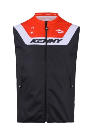 KENNY RACING KAMIZELKA KOLOR CZARNY/POMARAŃCZOWY/BIAŁY ROZMIAR XL