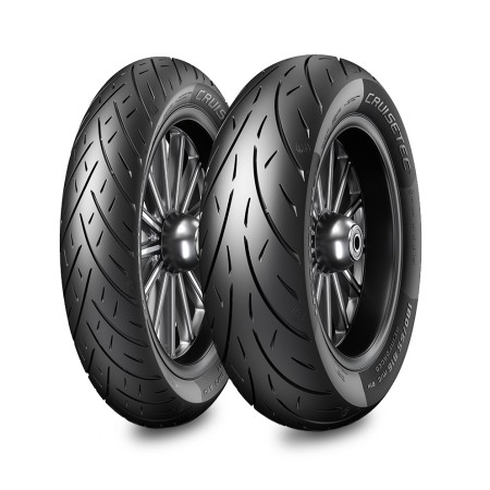 Obrazek dla: METZELER KOMPLET OPON (3578400/22) 130/70R18 CRUISETEC 63H TL M/C PRZÓD DOT 2022 + (3576200/24) 180/65B16 CRUISETEC 81H TL M/C REINF TYŁ DOT 2024 + KOSZULKA ONLY MOTORCYCLE L