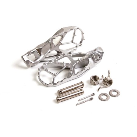 AWORKX PODNÓŻKI (PEGI) KOMPLETNE KTM SX(F),XC(F),2023> EXC(F),XC(F)W,2024>, HUSQVARNA TC,FC,FX,TX,2023> FE,TE,2024>, GASGAS EC(F), MC(F), EX(F),2024> KOLOR SREBRNY