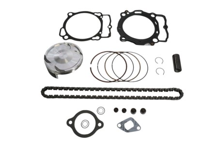 VERTEX 2025/02 ZESTAW NAPRAWCZY GÓRY SILNIKA KTM EXC 500 '20'23, HUSQVARNA FE 501 '20'23 (STD. + 0.01MM = 94.96MM) (11.8:1) (TŁOK, USZCZELKI TOPEND, ŁAŃCUSZEK ROZRZĄDU)
