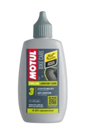 Obrazek dla: MOTUL BIKE CARE CHAIN LUBE DRY ROAD 100ML OLEJ DO ŁAŃCUCHA ROWEROWEGO