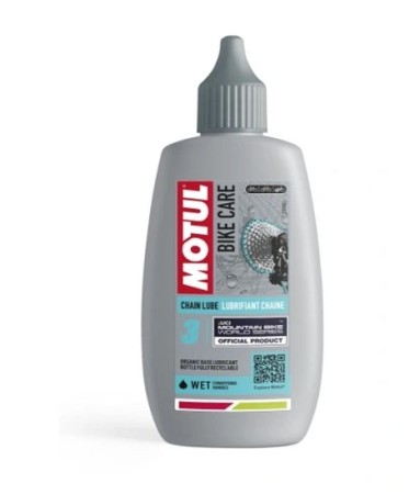 Obrazek dla: MOTUL BIKE CARE CHAIN LUBE WET ROAD 100ML OLEJ DO ŁAŃCUCHA ROWEROWEGO