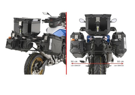 KAPPA 2025/05 STELAŻ KUFRÓW BOCZNYCH MONOKEY CAM SIDE BMW F 900 GS '24,  POD KUFRY KVG K'VOYAGER ALU  PRAWY KVGS33 WCIĘTY