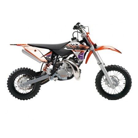 BLACKBIRD KOMPLET NAKLEJEK (OKLEIN) KTM SX 50 '09'15 DREAM 5 KOLOR POMARAŃCZOWY CZARNY