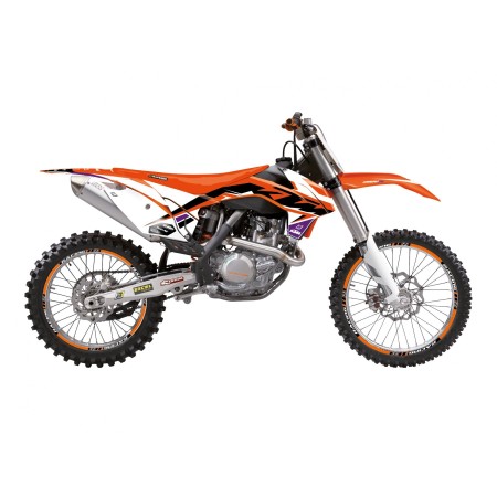 BLACKBIRD KOMPLET NAKLEJEK (OKLEIN) KTM SX/SXF '13'15, EXC/EXCF '14'16, DREAM 5VCHROME EFX KOLOR POMARAŃCZOWY CZARNY