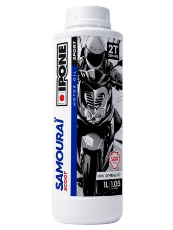 IPONE SAMOURAI SCOOT 2T OLEJ DO MIESZANKI 100% SYNTHETIC 1L (ZAPACH TRUSKAWKOWY) (AKC) (15)