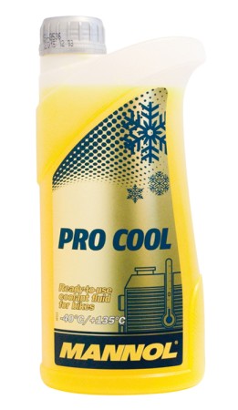 MANNOL PŁYN DO CHŁODNIC PRO COOL 1L MOTOCYKLOWY (40ST.C/+135ST.C) GOTOWY DO UŻYCIA (960)