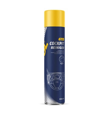 Obrazek dla: MANNOL PLAK COCKPIT REINIGER APPLESPRAY DO CZYSZCZENIA KOKPITU, ZAPACH JABŁKOWY 650ML (6115) (24)