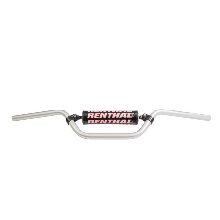 RENTHAL KIEROWNICA 7/8 CALA (22MM) ATV HANDLEBAR SILVER YAMAHA RAPTOR YFM 700 0612 PADDED KOLOR SREBRNY Z GĄBKĄ