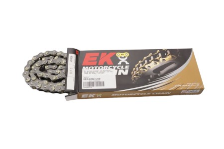 EK ŁAŃCUCH NAPĘDOWY EK420SH 140 MOTOCROSS KOLOR NATURAL (DO 110 CCM) (23,1KN) (MADE IN JAPAN) (ZAPINKA)