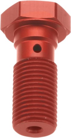 TRW ZF ŚRUBA HYDRAULICZNA DO PRZEWODÓW HAMULCOWYCH M10X1,00 (DROBNY GWINT) KOLOR CZERWONY (PROMOCJA)