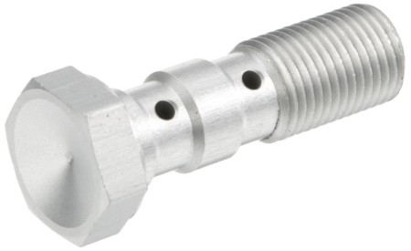 TRW ZF ŚRUBA HYDRAULICZNA DO PRZEWODÓW HAMULCOWYCH M10X1,00 PODWÓJNA KOLOR SREBRNY (PROMOCJA)