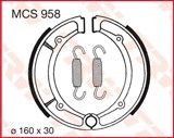 Obrazek dla: TRW ZF SZCZĘKI HAMULCOWE YAMAHA YFM 350 / 400 / 600 TYŁ (160X30MM) (Y516)