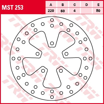 TRW ZF PROMOCJA TARCZA HAMULCOWA PRZÓD / TYŁ APRILIA SCARABEO 250 0710, LEONARDO 250 9904, SPORT CUBE 300 0813 (PROMOCJA)