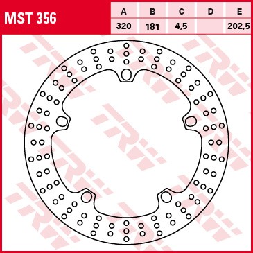 TRW ZF TARCZA HAMULCOWA PRZÓD BMW F 800 / R / S / ST 0817, S 1000 RR 19, R 1200 S / RT / ST / RS / R 0516, R 1200 RNINE T / HP2 08, K 1200 R 0508 (PROMOCJA)