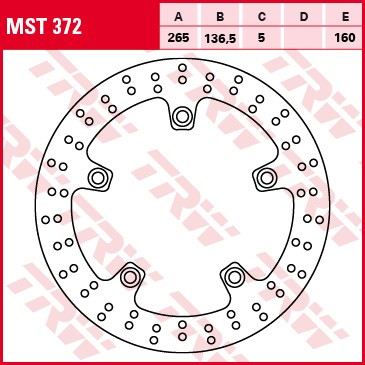 TRW ZF TARCZA HAMULCOWA TYŁ BMW F 650 / 700 / 800 GS / R / S / GT 08, R 1200 GS / ADV / HP2 / RNINE T / RT / R 0513, K 1200 R / S 0509, K 1300 R / S 0915
