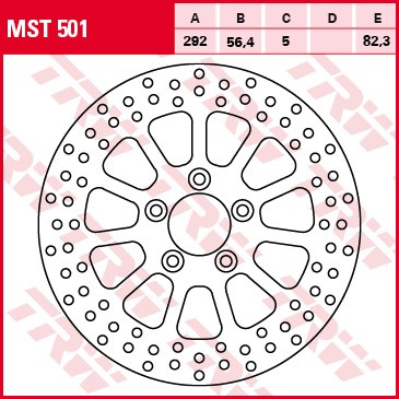 TRW ZF TARCZA HAMULCOWA TYŁ HARLEY DAVIDSON 883 / 1200 / 1450 / 1584 / 1690 9914