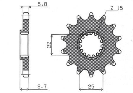 Obrazek dla: SUNSTAR ZĘBATKA PRZEDNIA 1248 14 KTM SX/EXC '91'25 (JTF1901.14) (ŁAŃC. 520) (124814JT)