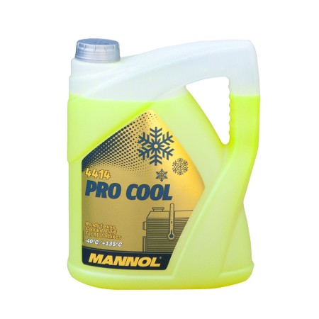 MANNOL PŁYN DO CHŁODNIC PRO COOL 5L MOTOCYKLOWY (40ST.C/+135ST.C) GOTOWY DO UŻYCIA (240)
