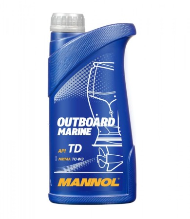 MANNOL OLEJ DO MIESZANKI 2T OUTBOARD MARINE TCW3 API TD 1L (7207) (20)
