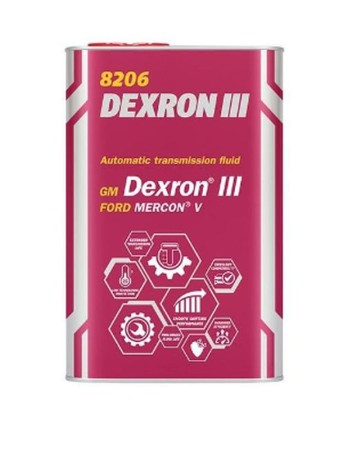 MANNOL DEXRON III AUTOMATIC PLUS  OLEJ PRZEKŁADNIOWY 1L  METALOWA PUSZKA (8206)