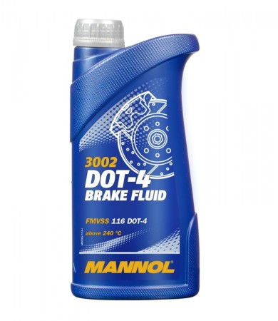 MANNOL BRAKE FLUID DOT4 1L  PŁYN HAMULCOWY (3002)