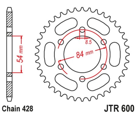 JT ZĘBATKA TYLNA 1197 52 GILERA 125 RTX '8588'; (119752JT) (ŁAŃC.428)