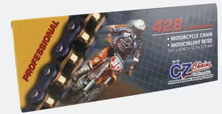 CZ ŁAŃCUCH NAPĘDOWY 520 DZO (106 OGNIW) ORING BRONZE DO 750 CCM (STREET) (35,6 KN) + ZAKUWKA DRĄŻONA