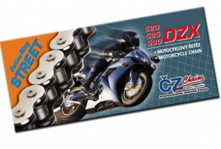 CZ ŁAŃCUCH NAPĘDOWY 530 DZX (106 OGNIW) ACTIVE RING (XRING) CHROM DO 1200 CCM (43,0 KN) + ZAKUWKA DRĄŻONA