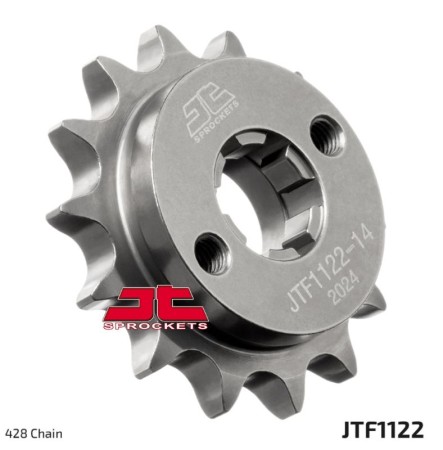 JT ZĘBATKA PRZEDNIA 1122 14 BETAMOTOR RR 125 LC '21'23, FANTIC XEF / XMF 125 '21, (112214JT) (ŁAŃC. 428) (OEM: 051.04.000.00.00)