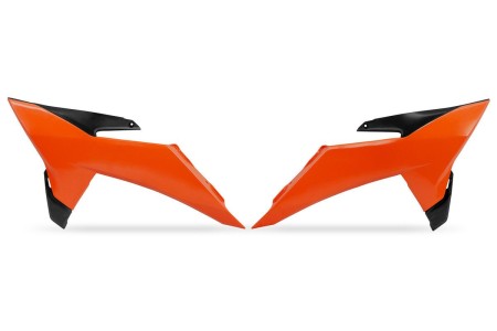 UFO OSŁONY CHŁODNICY KTM SX 125 / 150 / 250 / 300 '25, SXF (SXF) 250 / 350 / 450 '25 KOLOR POMARAŃCZOWY