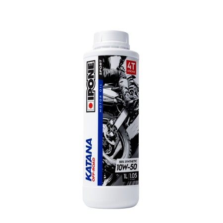 Obrazek dla: IPONE KATANA OFF ROAD 4T 10W50 OLEJ SILNIKOWY 100% SYNTETYK 1L (ESTER, MA2) (AKC) (15) ZASTĘPUJE 800015